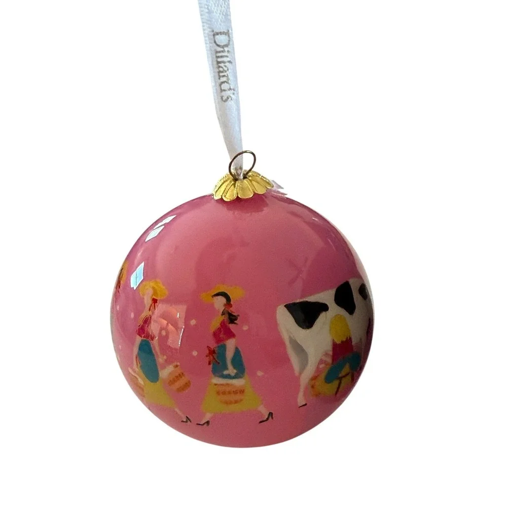 Dillard's‎ Christmas Ornament The 12 Days of Christmas Series 8 Maids a Milking